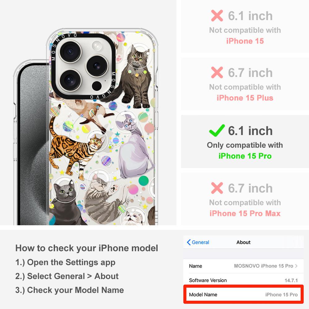 Space Cat Phone Case - iPhone 15 Pro Case - MOSNOVO