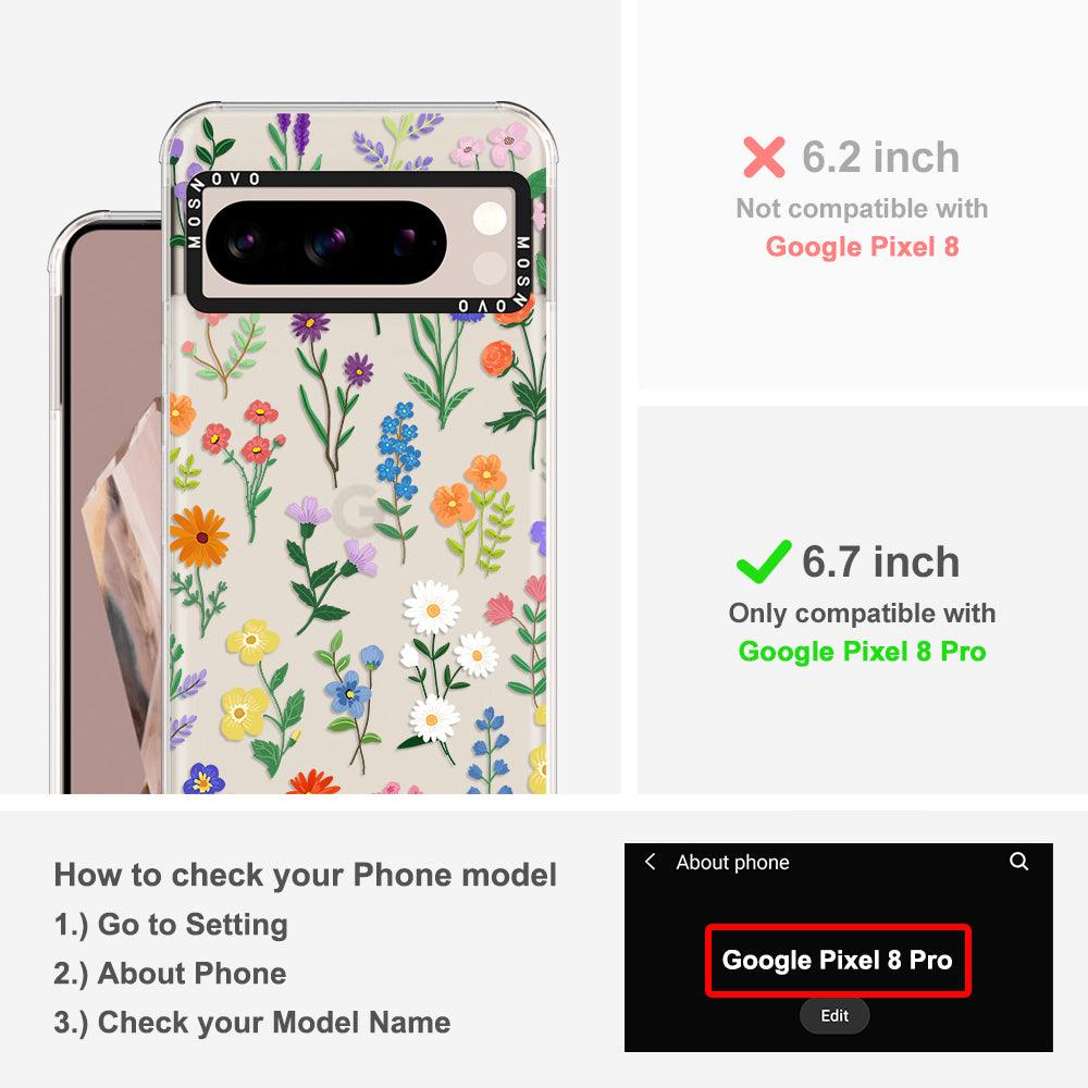 Botanical Floral Phone Case - Google Pixel 8 Pro Case - MOSNOVO