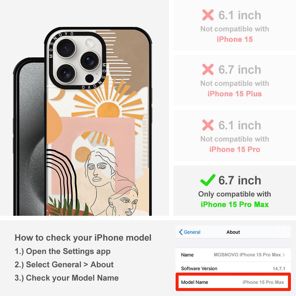 Modern Collage Art Phone Case - iPhone 15 Pro Max Case - MOSNOVO