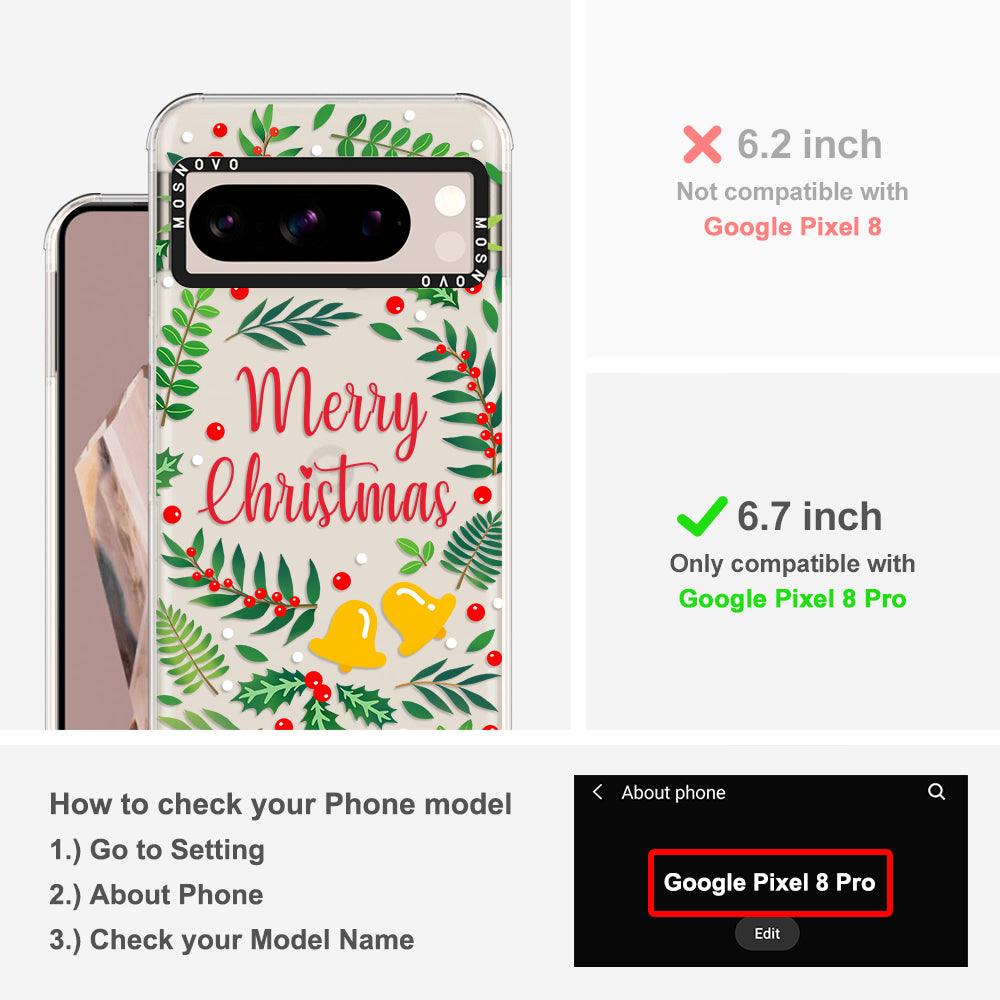 Merry Christmas Phone Case - Google Pixel 8 Pro Case - MOSNOVO