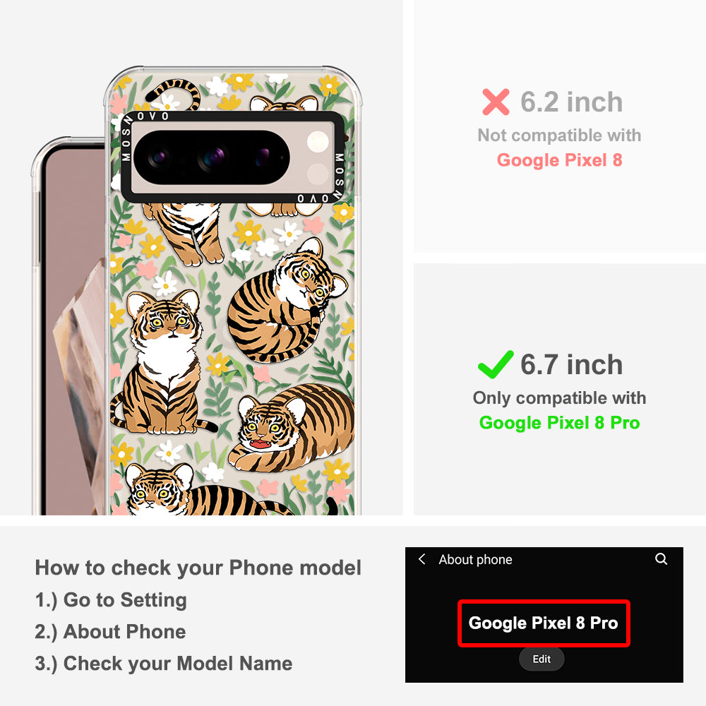 Cute Tiger Phone Case - Google Pixel 8 Pro Case