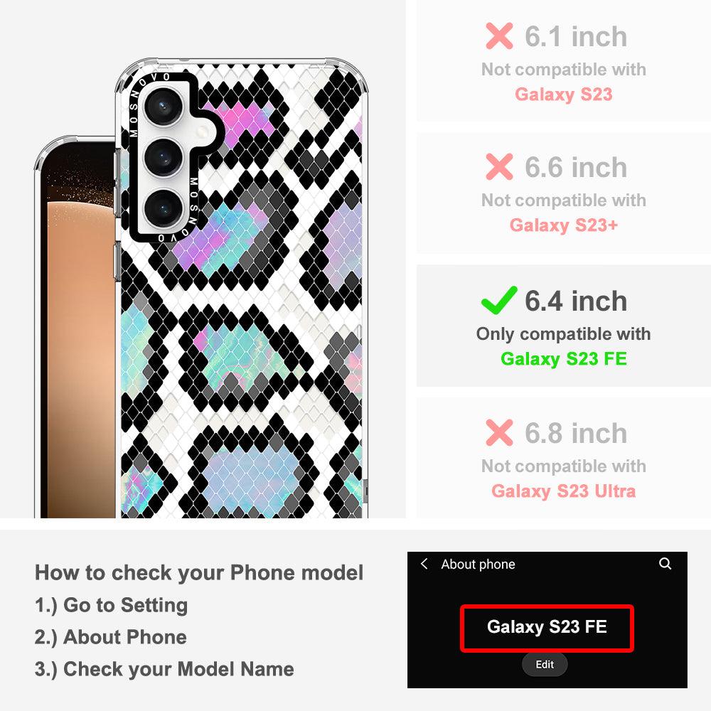 Aurora Snake Print Phone Case - Samsung Galaxy S23 FE Case
