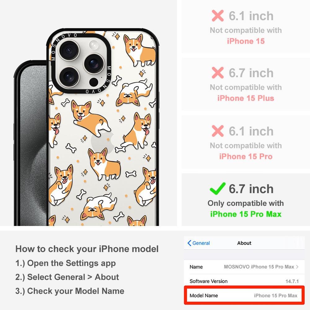 Corgi Phone Case - iPhone 15 Pro Max Case - MOSNOVO