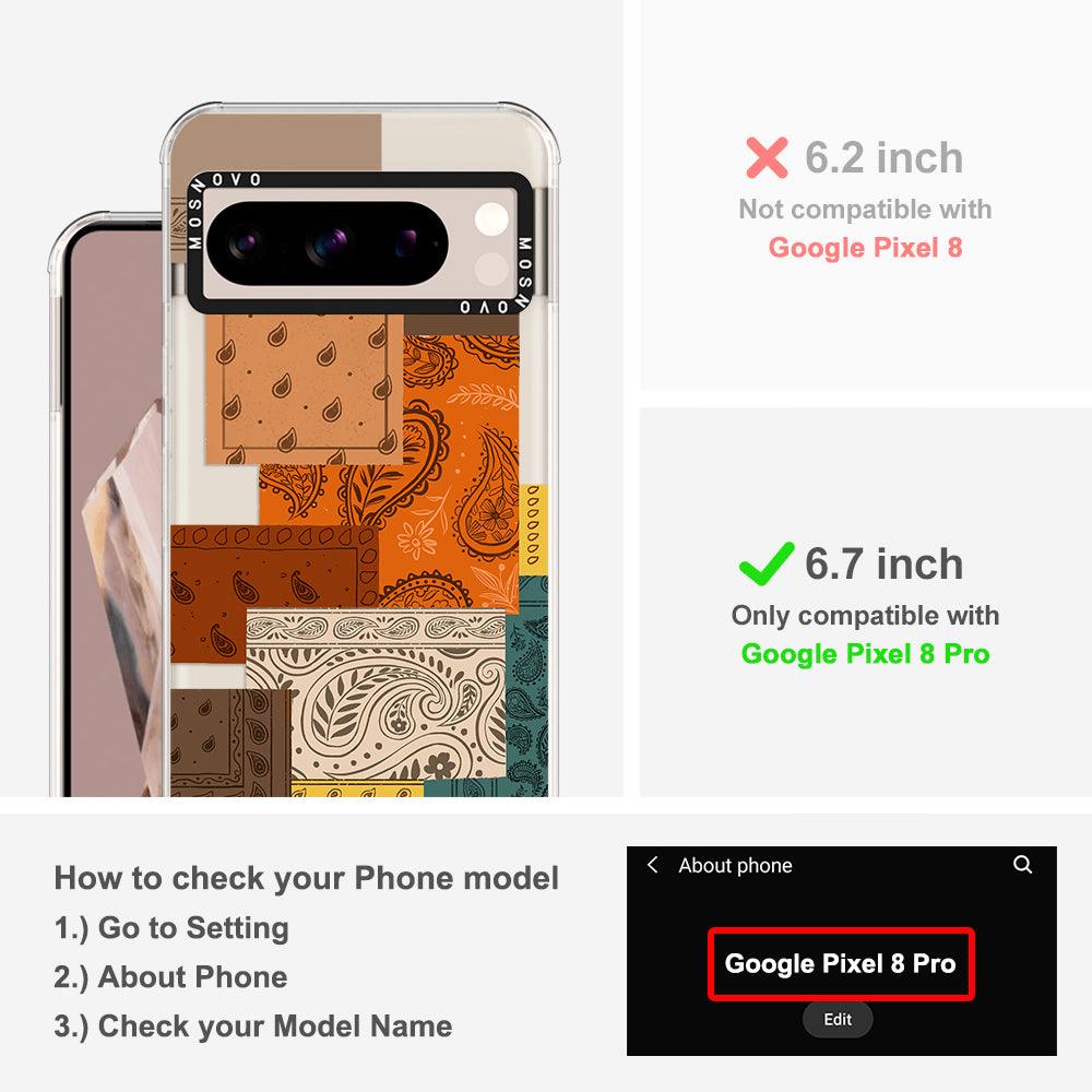 Vintage Paisley Phone Case - Google Pixel 8 Pro Case - MOSNOVO