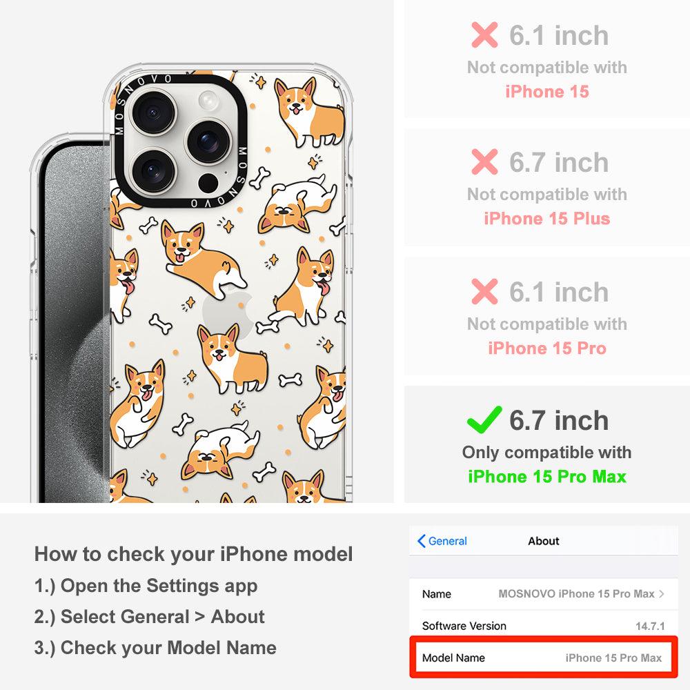 Corgi Phone Case - iPhone 15 Pro Max Case - MOSNOVO