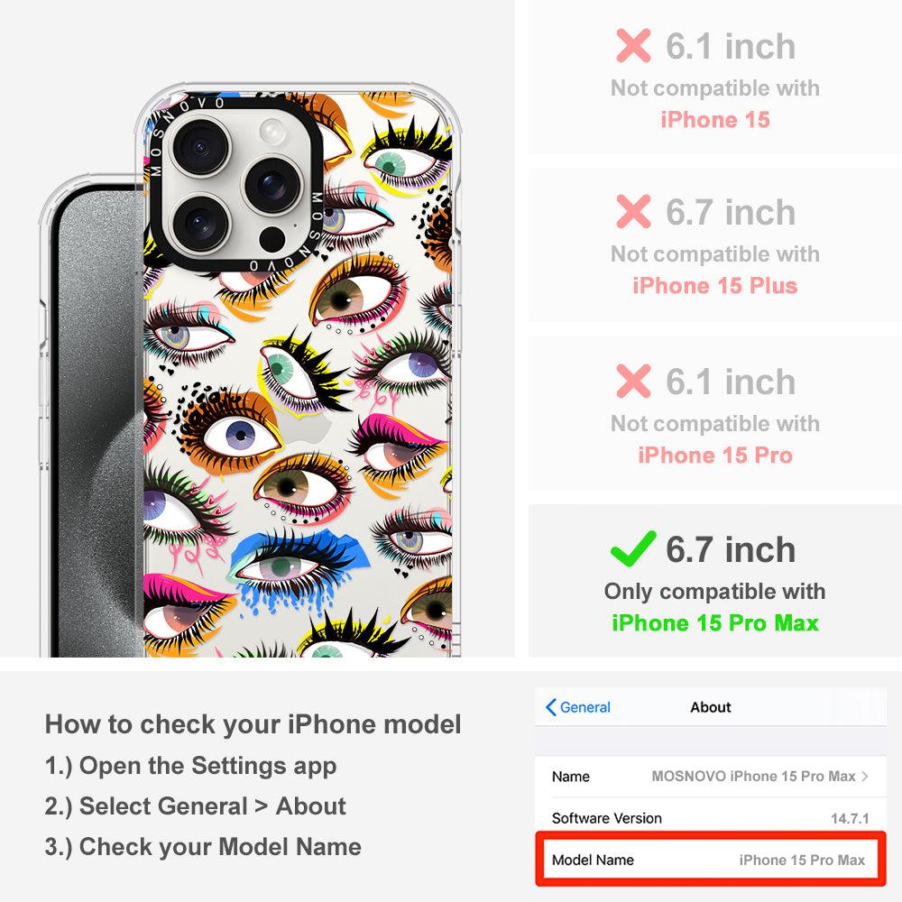 Eyes Phone Case - iPhone 15 Pro Max Case - MOSNOVO