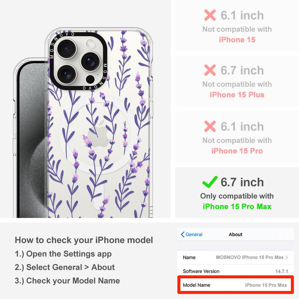 Lavenders Phone Case - iPhone 15 Pro Max Case - MOSNOVO