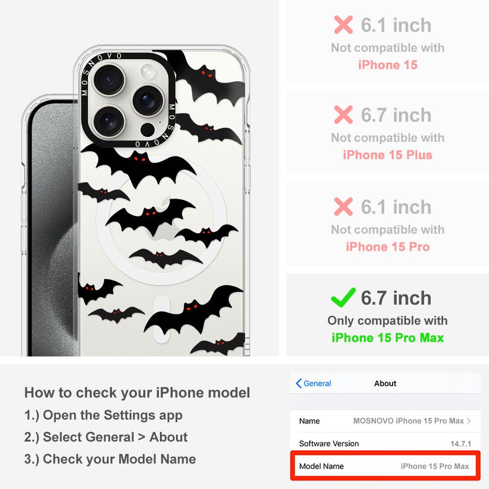 Evil Bat Phone Case - iPhone 15 Pro Max Case - MOSNOVO