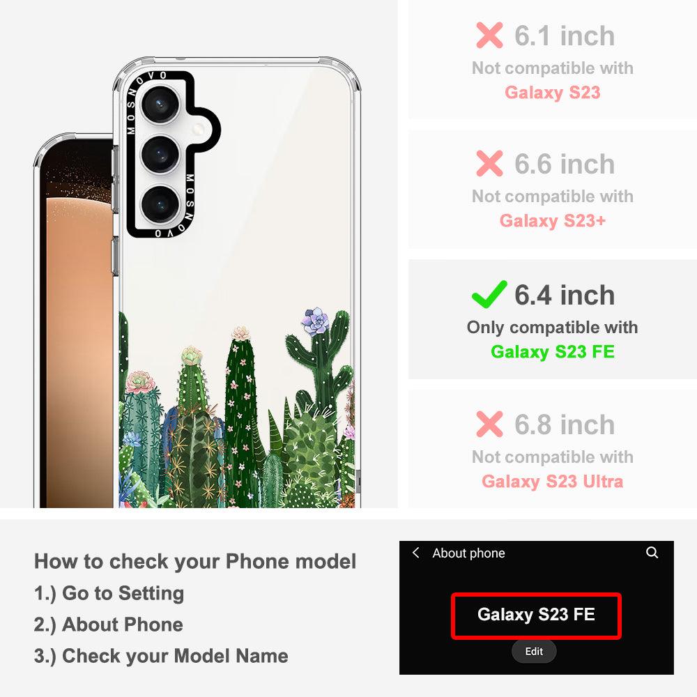 Succulents Garden Phone Case - Samsung Galaxy S23 FE Case
