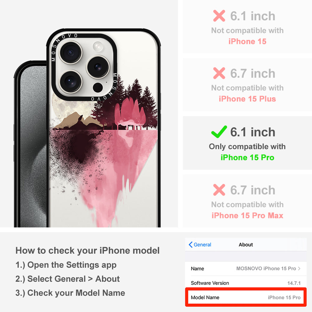 Mountain Landscape Phone Case - iPhone 15 Pro Case - MOSNOVO