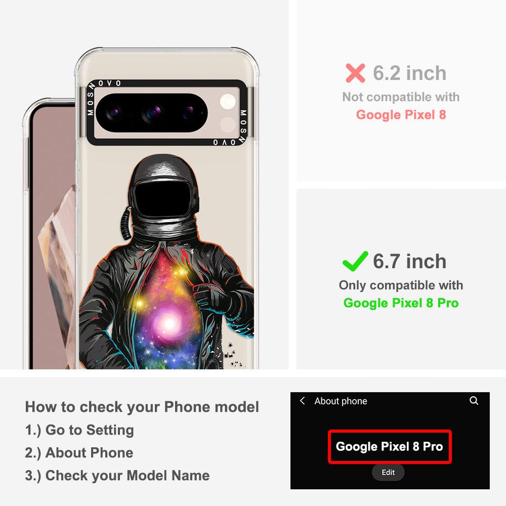 Mystery Astronaut Phone Case - Google Pixel 8 Pro Case - MOSNOVO