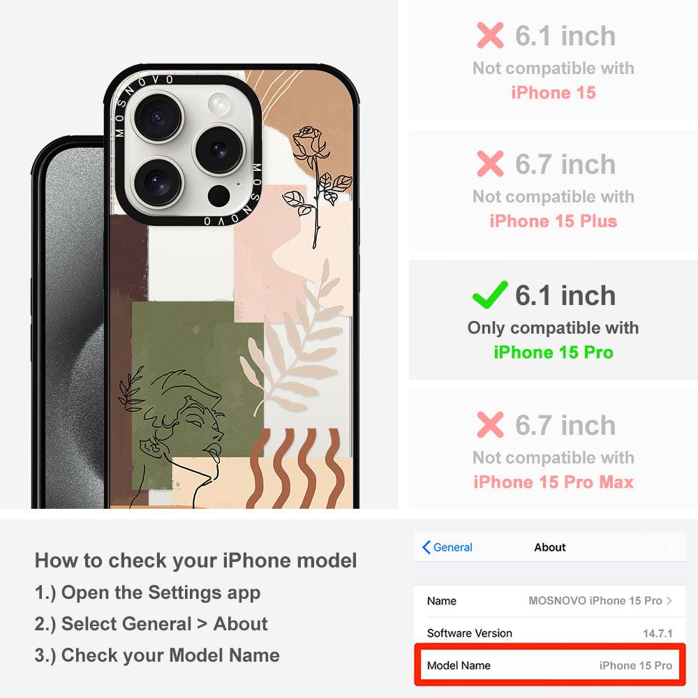 Modern Art Phone Case - iPhone 15 Pro Case - MOSNOVO