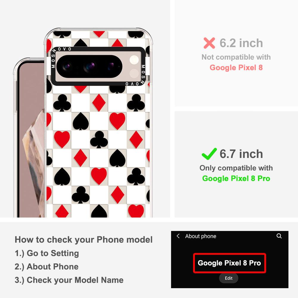 Checker Poker Phone Case - Google Pixel 8 Pro Case - MOSNOVO