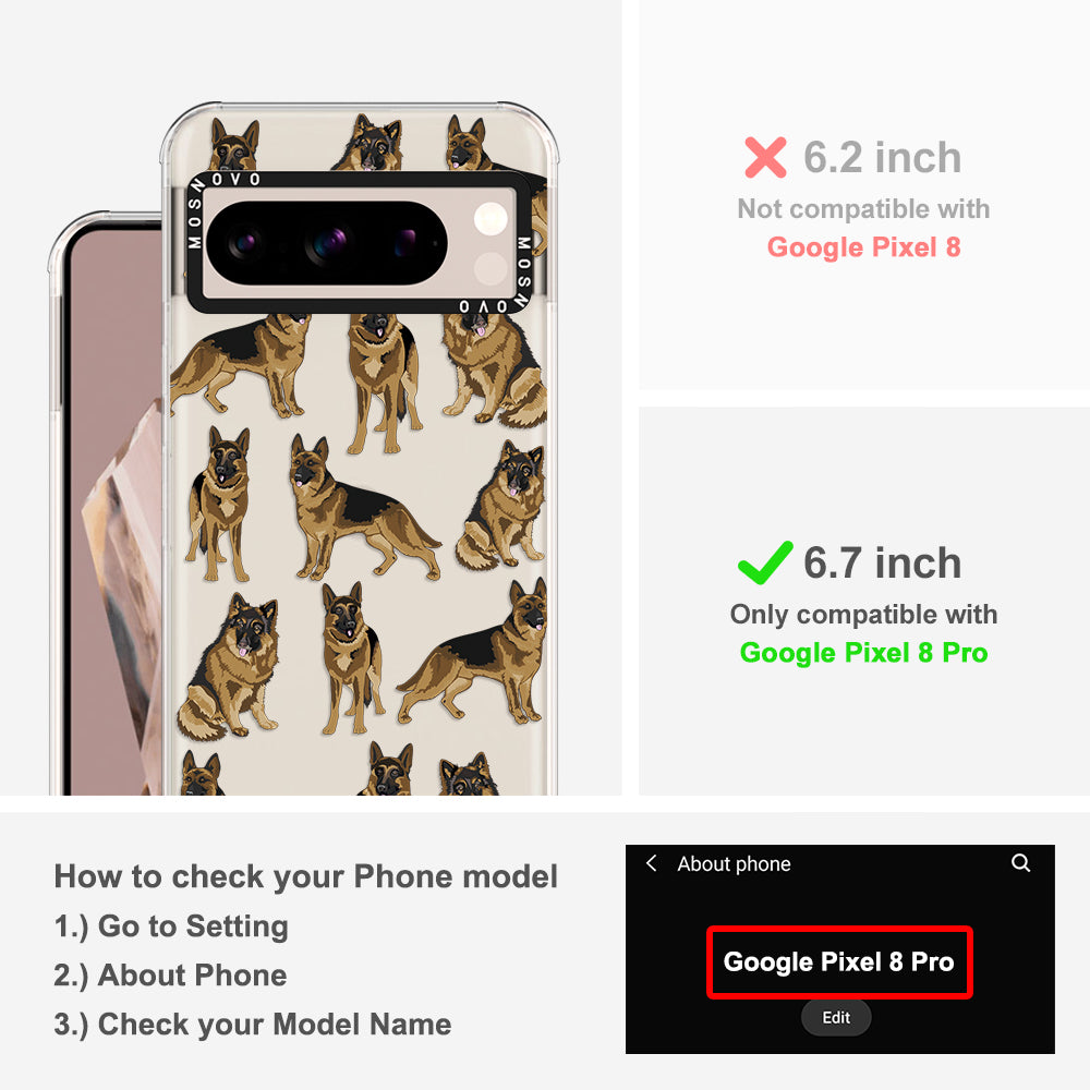 Shepherd Dog Phone Case - Google Pixel 8 Pro Case - MOSNOVO