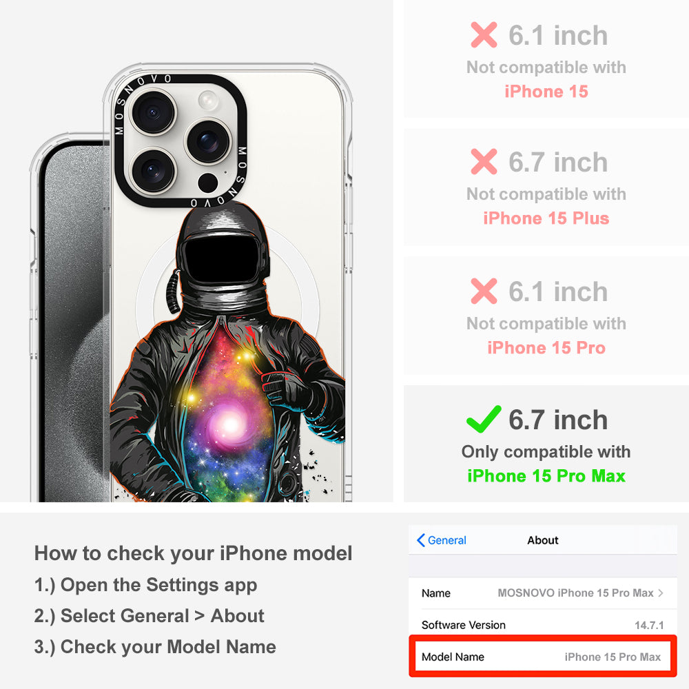 Mystery Astronaut Phone Case - iPhone 15 Pro Max Case - MOSNOVO