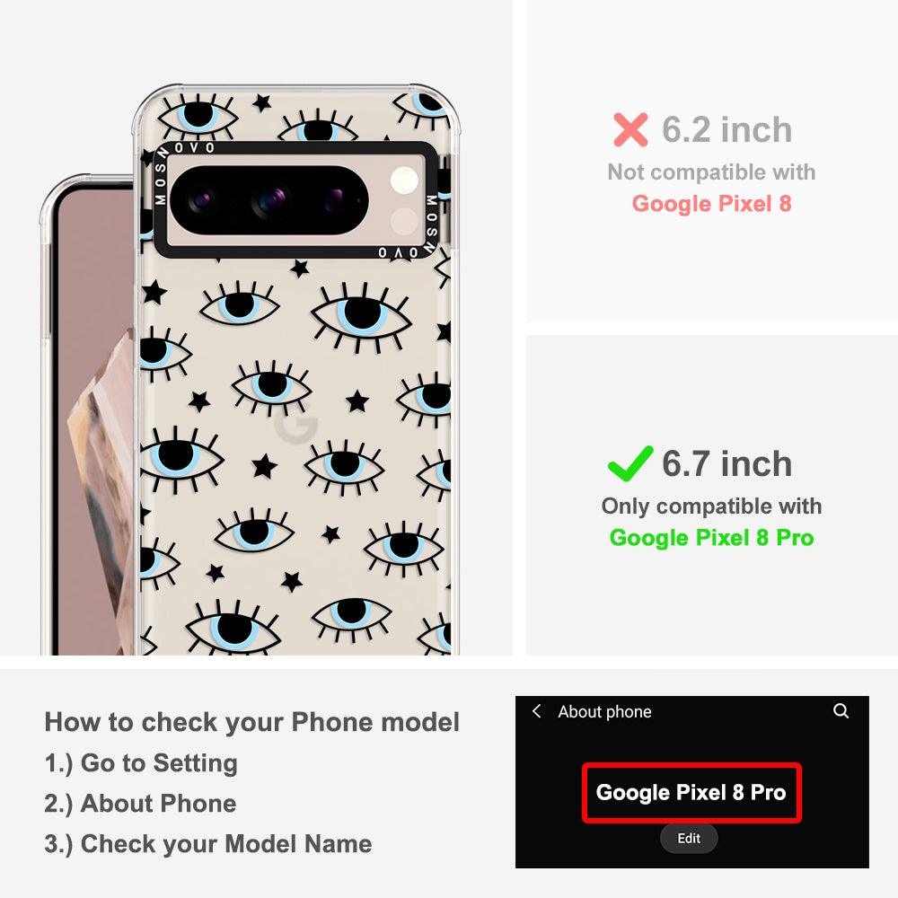 Hippie Eye Phone Case - Google Pixel 8 Pro Case - MOSNOVO