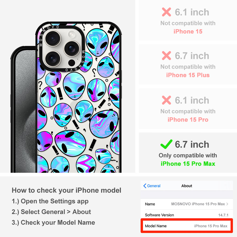 Alien Phone Case - iPhone 15 Pro Max Case - MOSNOVO