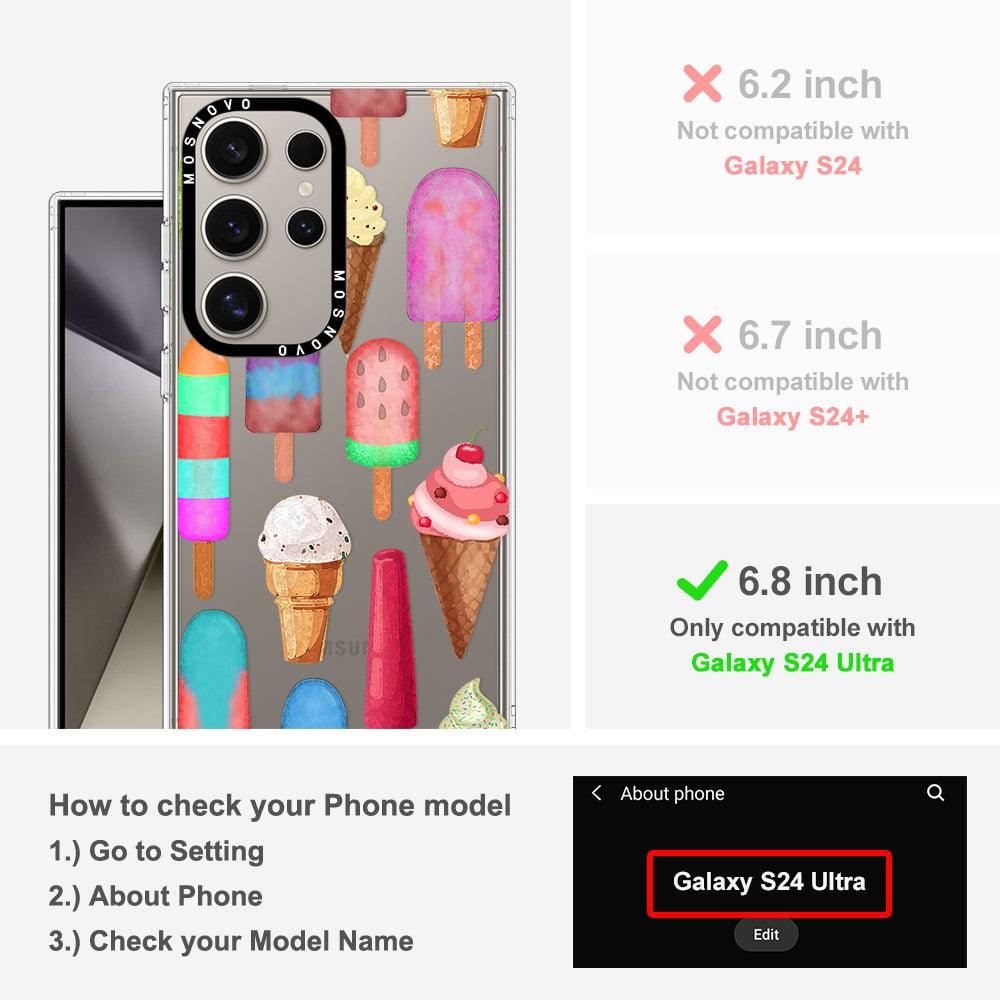 Ice Cream Phone Case - Samsung Galaxy S24 Ultra Case - MOSNOVO