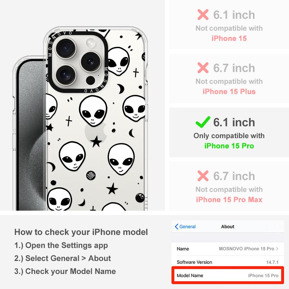 Cute Alien Phone Case - iPhone 15 Pro Case - MOSNOVO