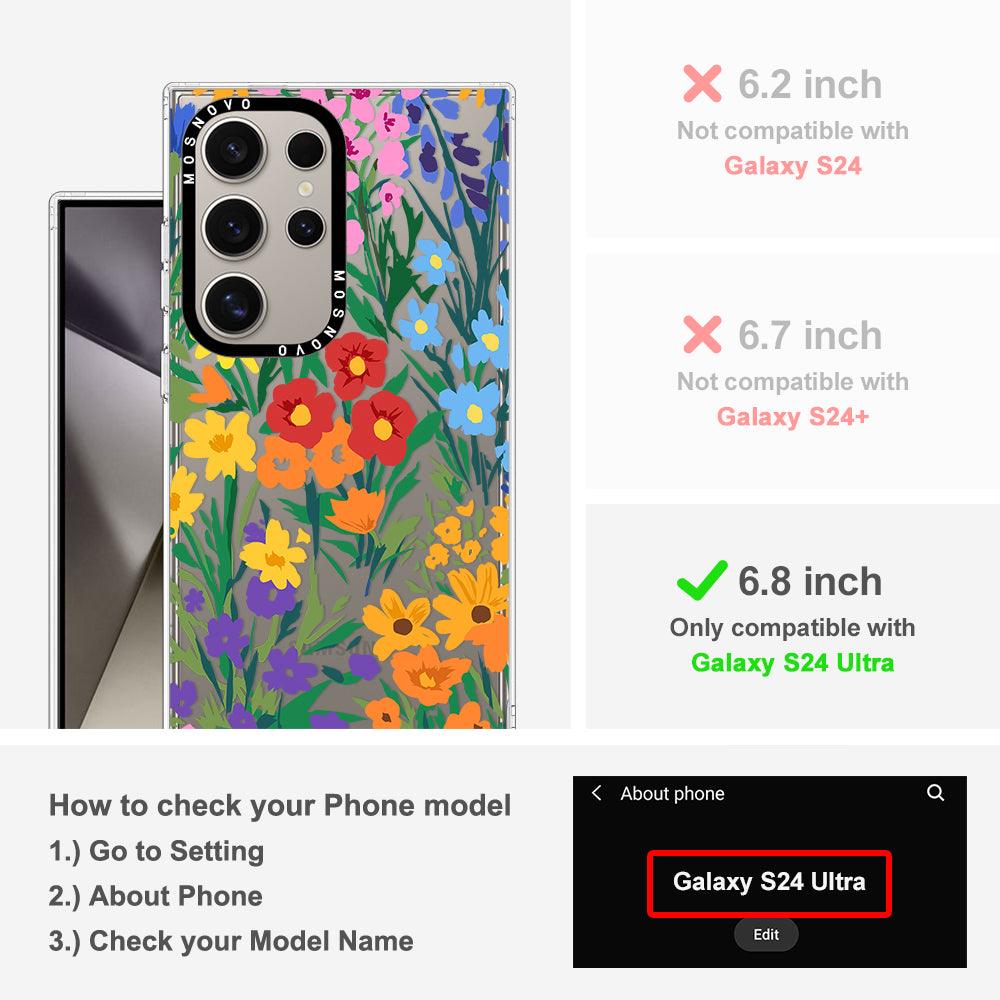 Spring Botanical Flower Phone Case - Samsung Galaxy S24 Ultra Case - MOSNOVO