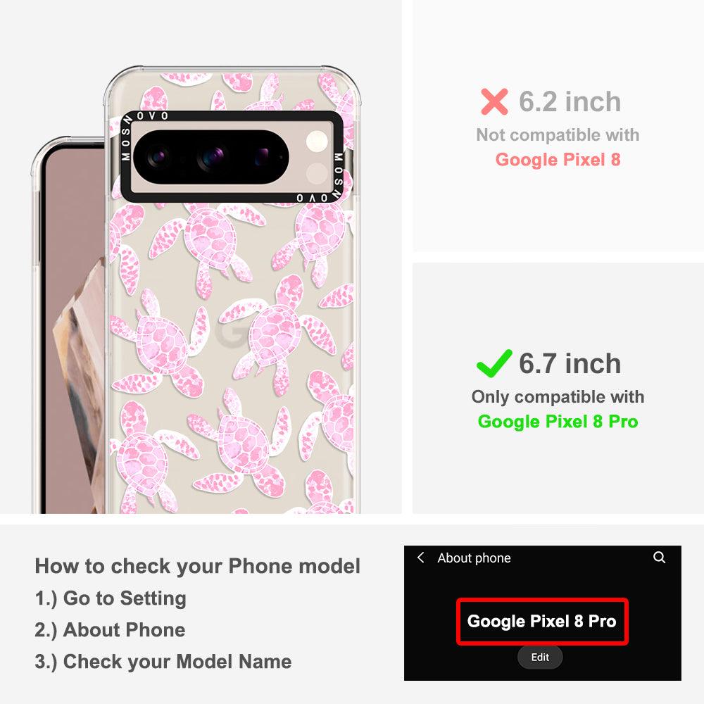 Pink Turtle Phone Case - Google Pixel 8 Pro Case