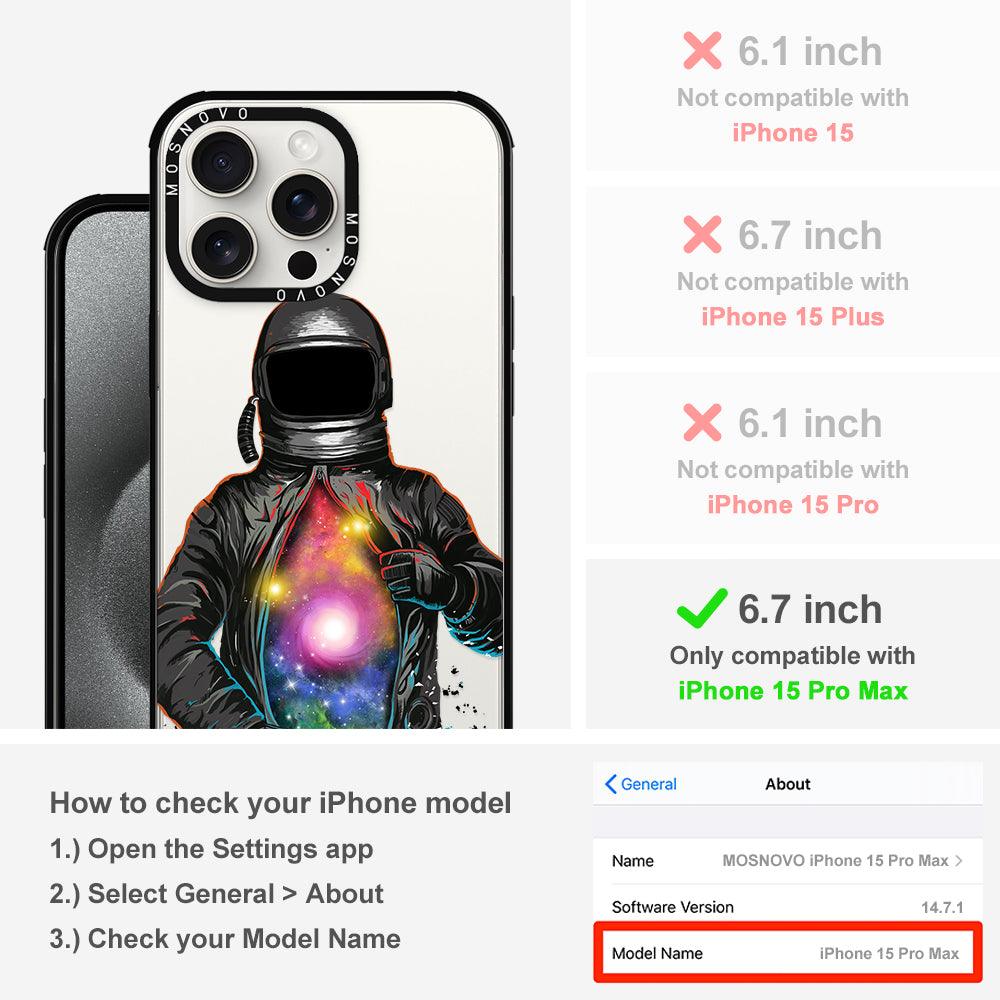 Mystery Astronaut Phone Case - iPhone 15 Pro Max Case - MOSNOVO