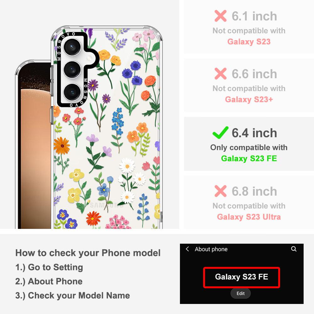 Botanical Floral Phone Case - Samsung Galaxy S23 FE Case