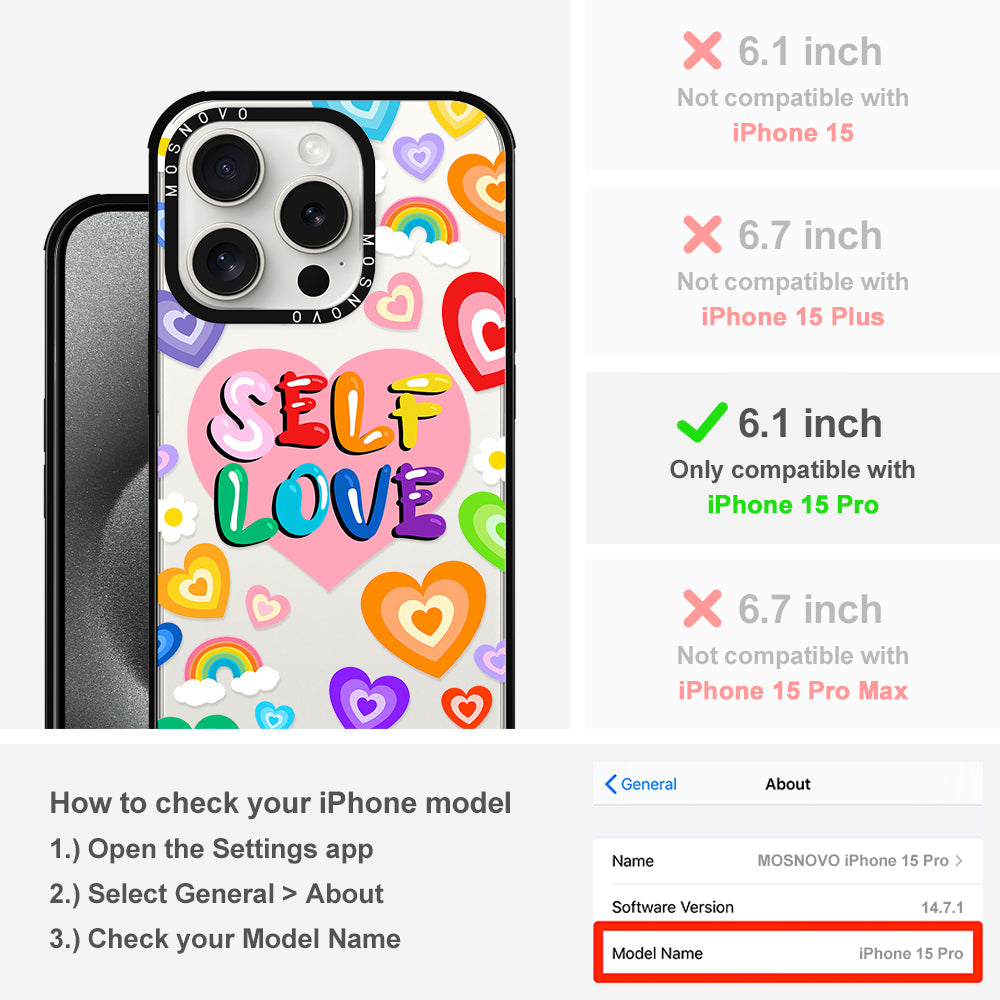 Self Love Phone Case - iPhone 15 Pro Case - MOSNOVO