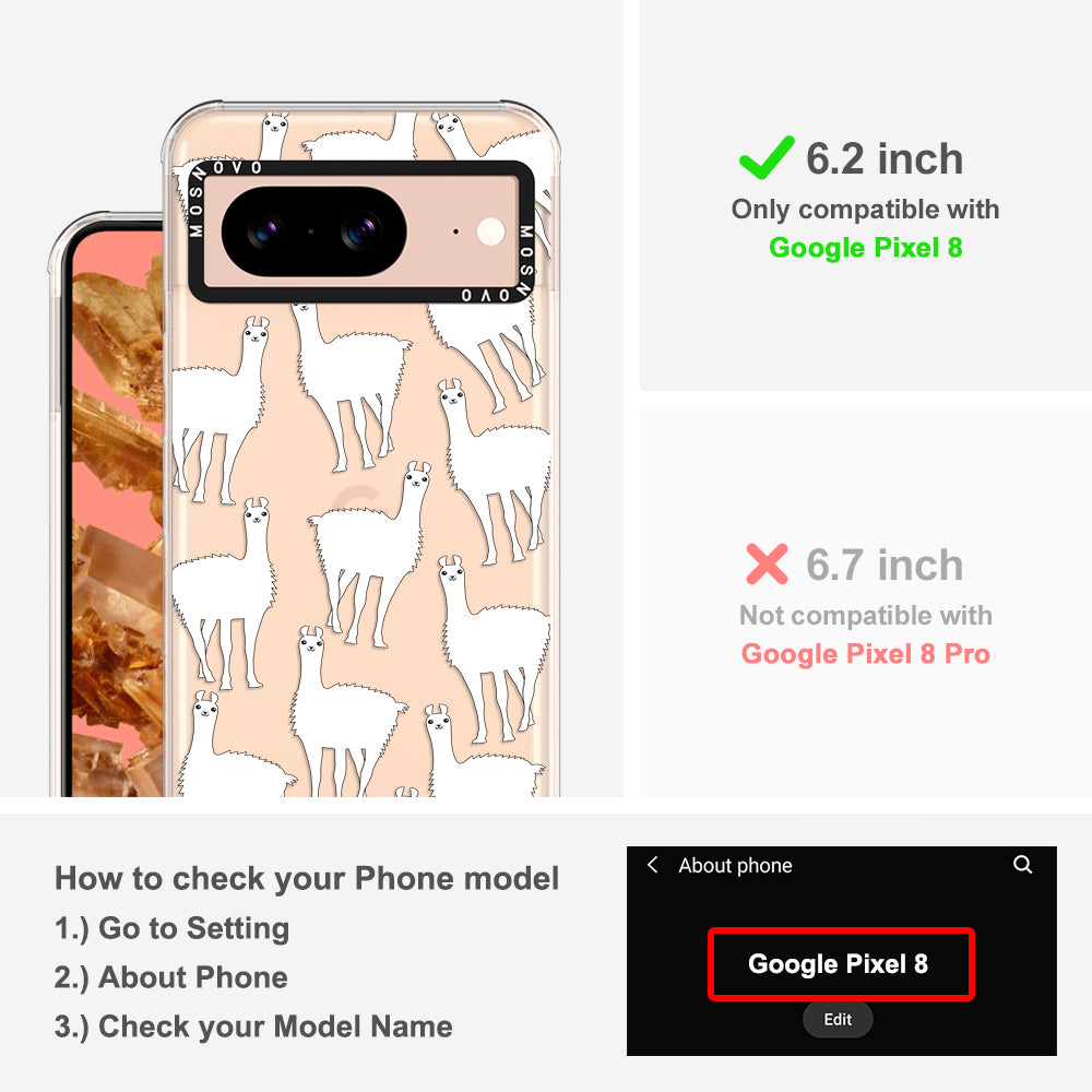 Llama Phone Case - Google Pixel 8 Case - MOSNOVO