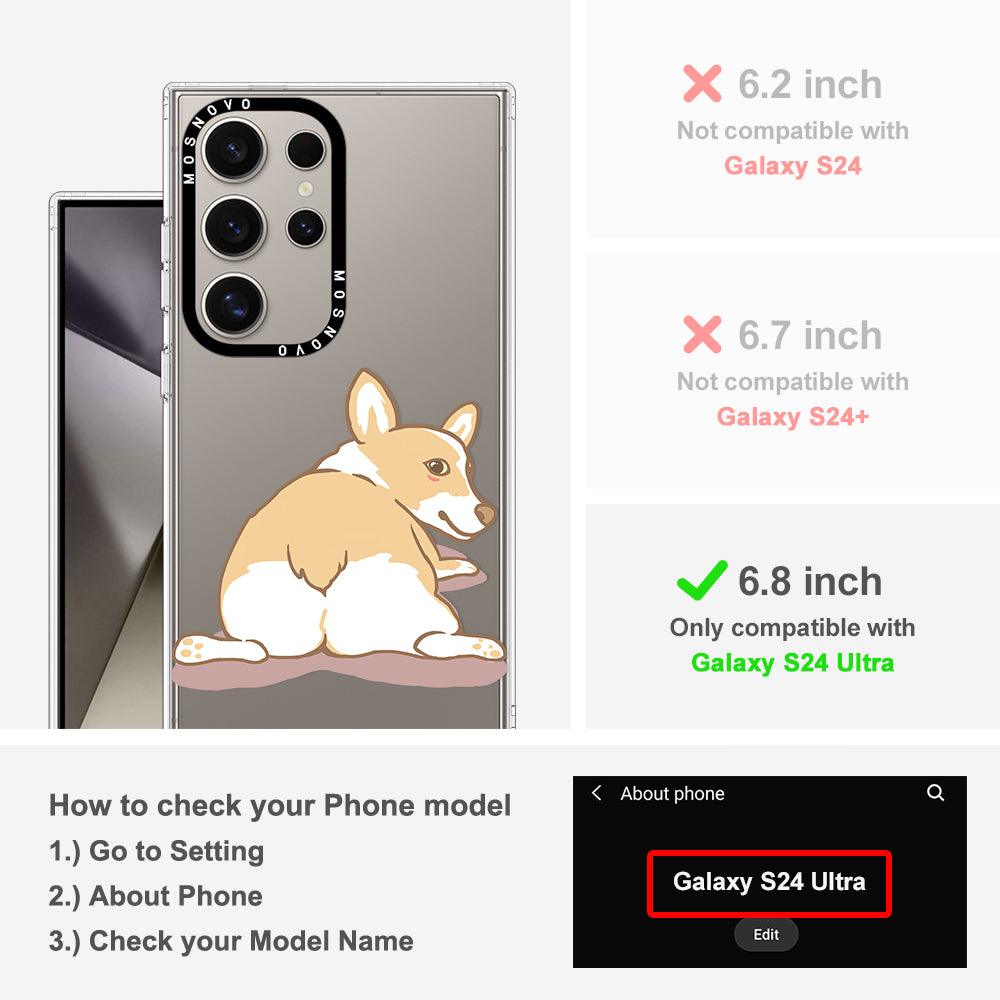 Corgi Butt Phone Case - Samsung Galaxy S24 Ultra Case - MOSNOVO