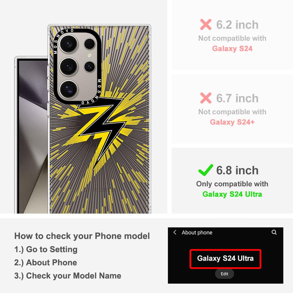 Lightning Bolt Phone Case - Samsung Galaxy S24 Ultra Case - MOSNOVO