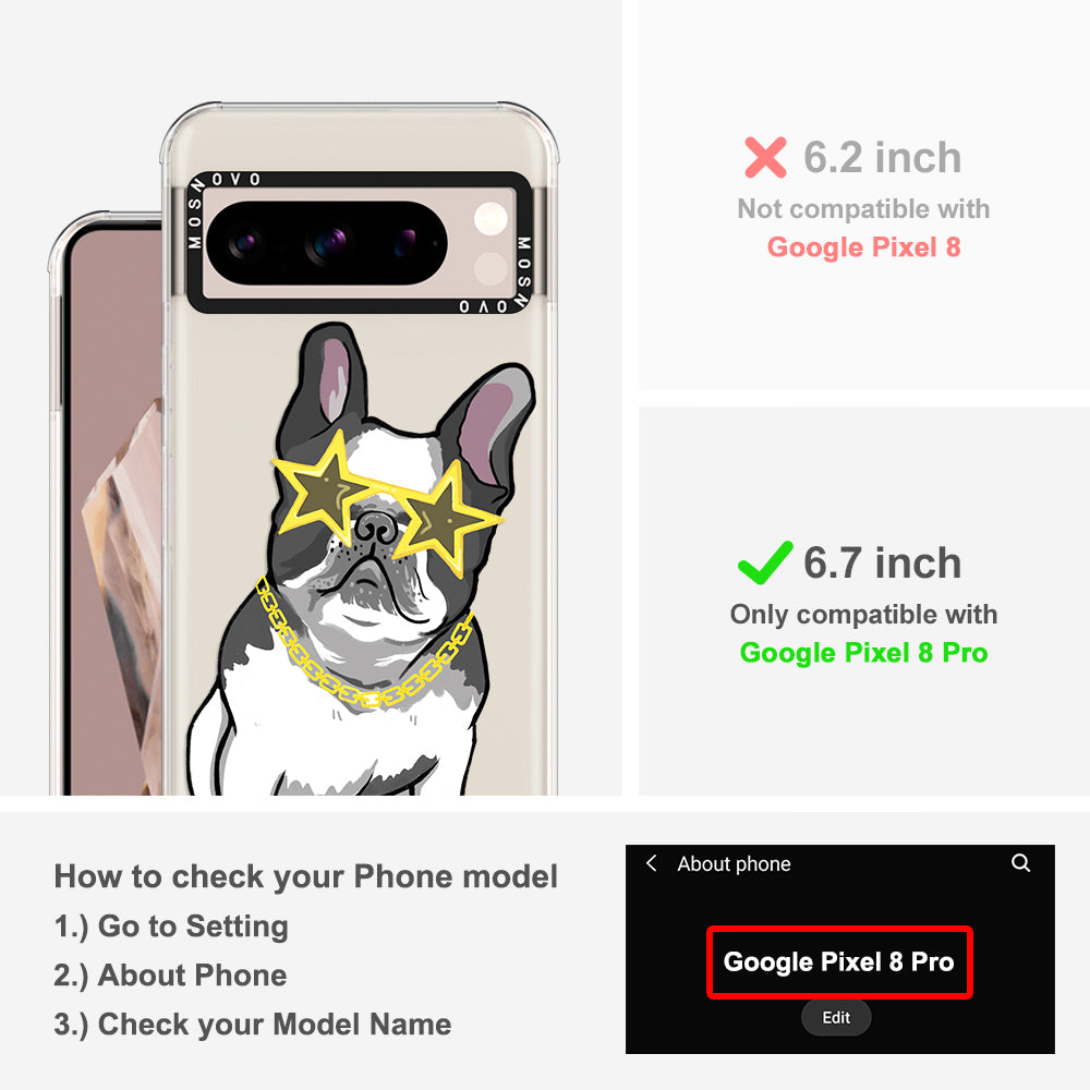 Cool French Bulldog Phone Case - Google Pixel 8 Pro Case - MOSNOVO