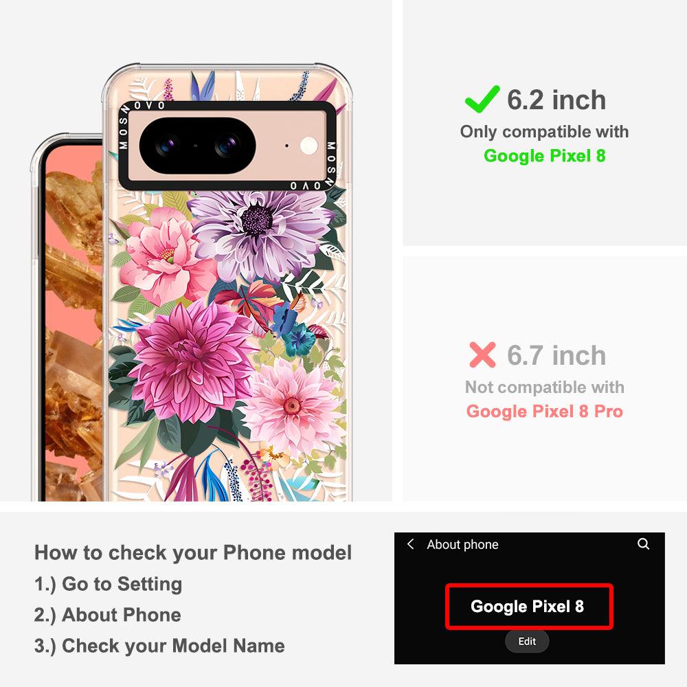 Dahlia Bloom Phone Case - Google Pixel 8 Case - MOSNOVO