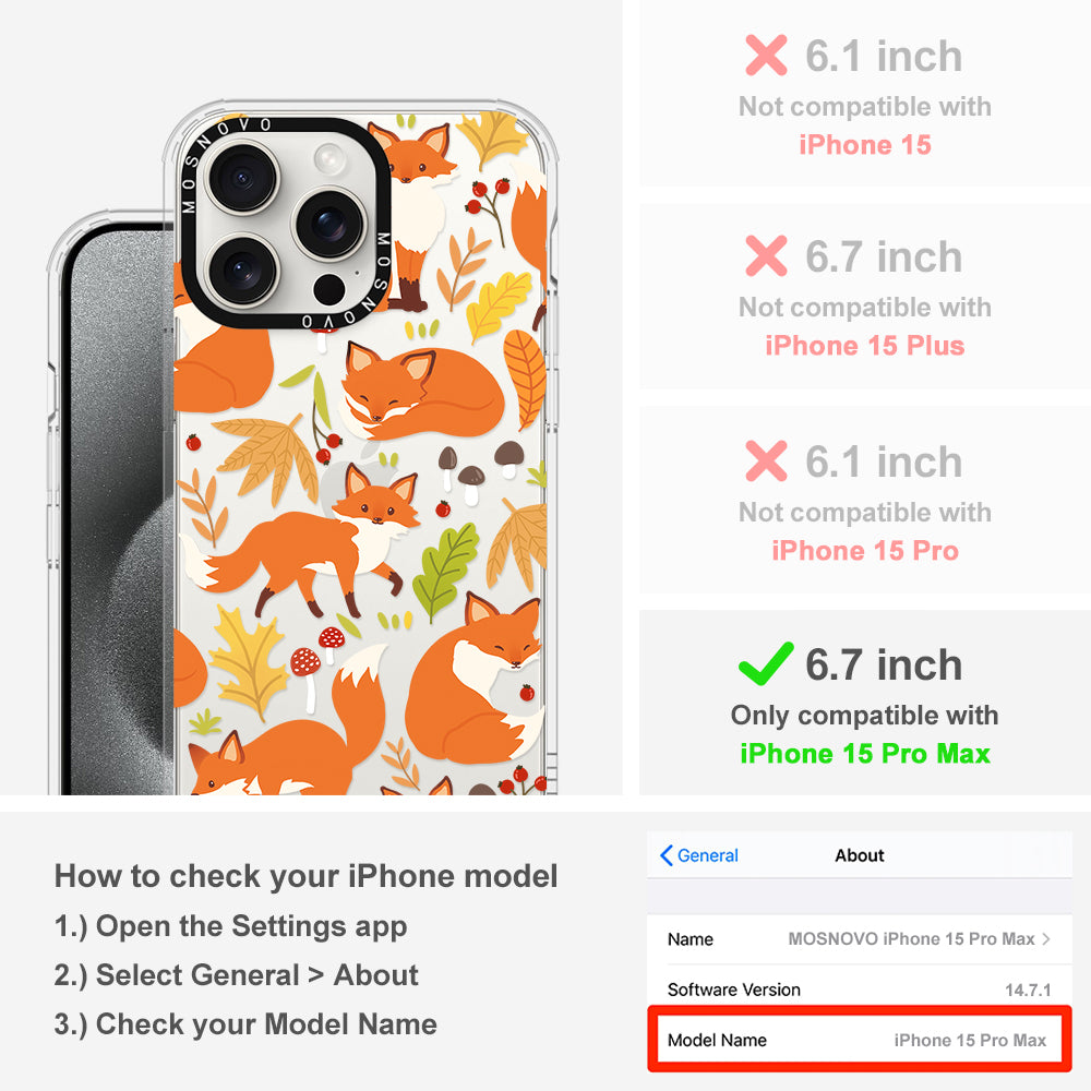 Autumn Fox Phone Case - iPhone 15 Pro Max Case - MOSNOVO