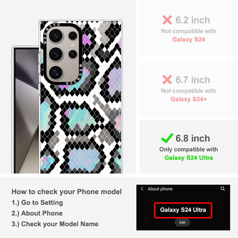 Aurora Snake Print Phone Case - Samsung Galaxy S24 Ultra Case - MOSNOVO