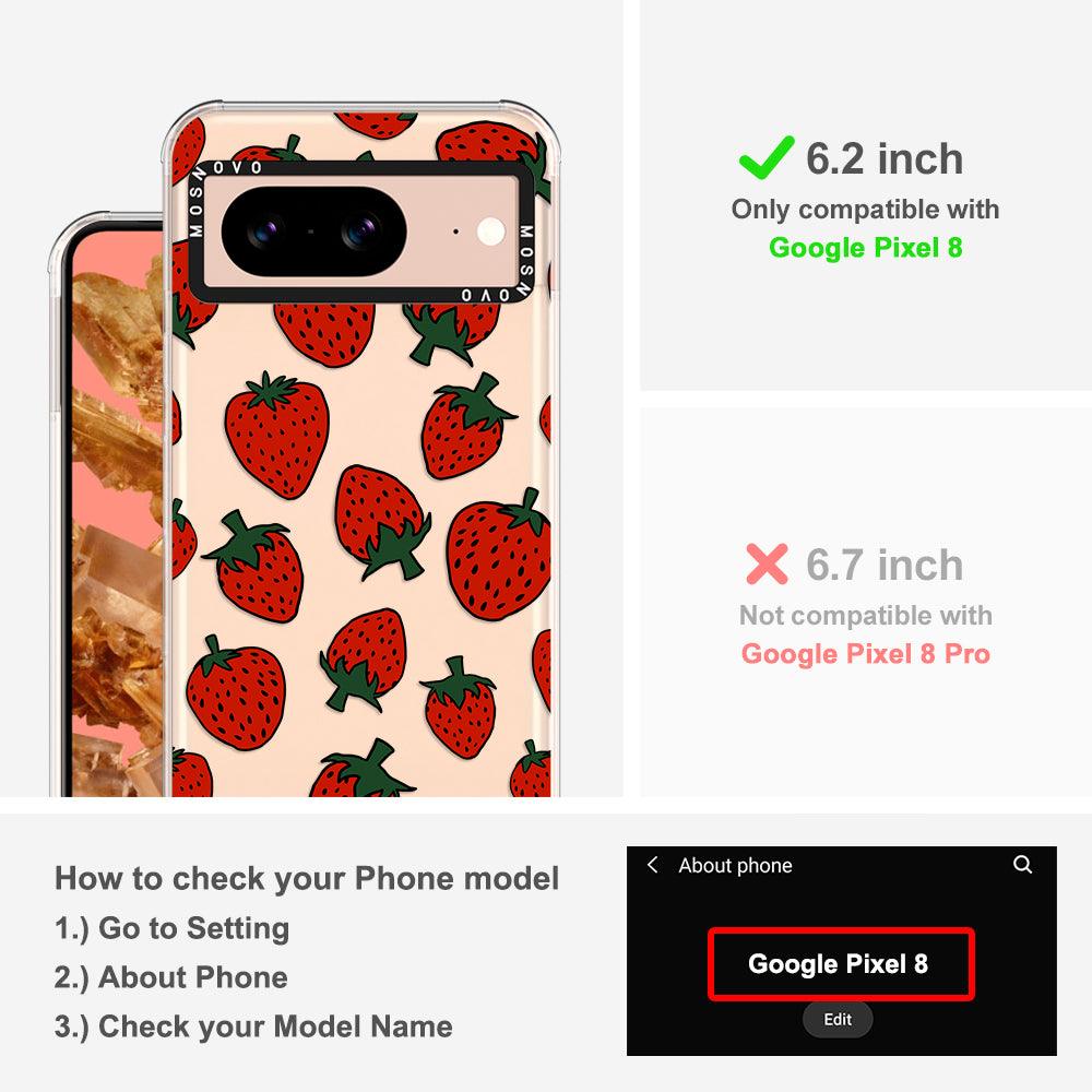 Red Strawberry Phone Case - Google Pixel 8 Case - MOSNOVO