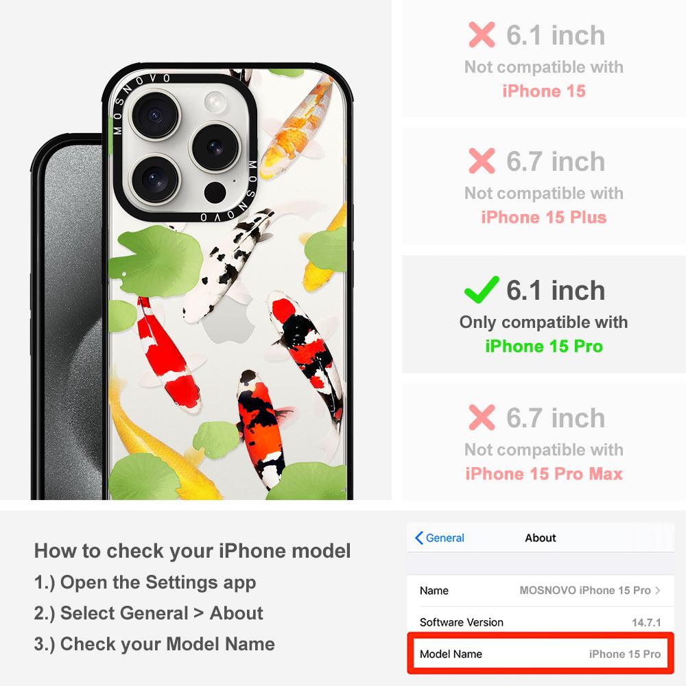 Koi Phone Case - iPhone 15 Pro Case - MOSNOVO