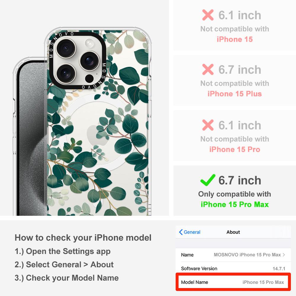 Eucalyptus Phone Case - iPhone 15 Pro Max Case - MOSNOVO