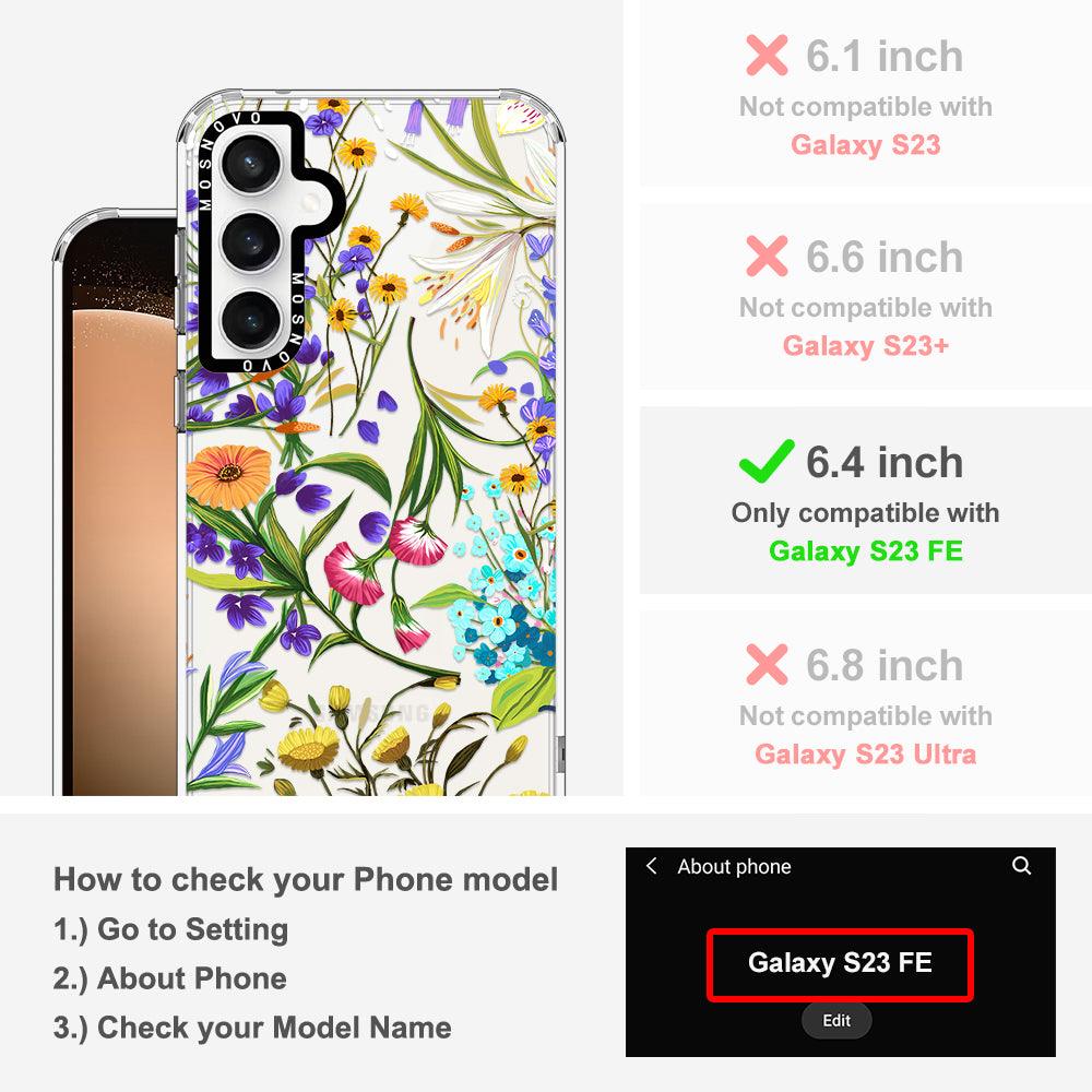 Floral Garden Phone Case - Samsung Galaxy S23 FE Case