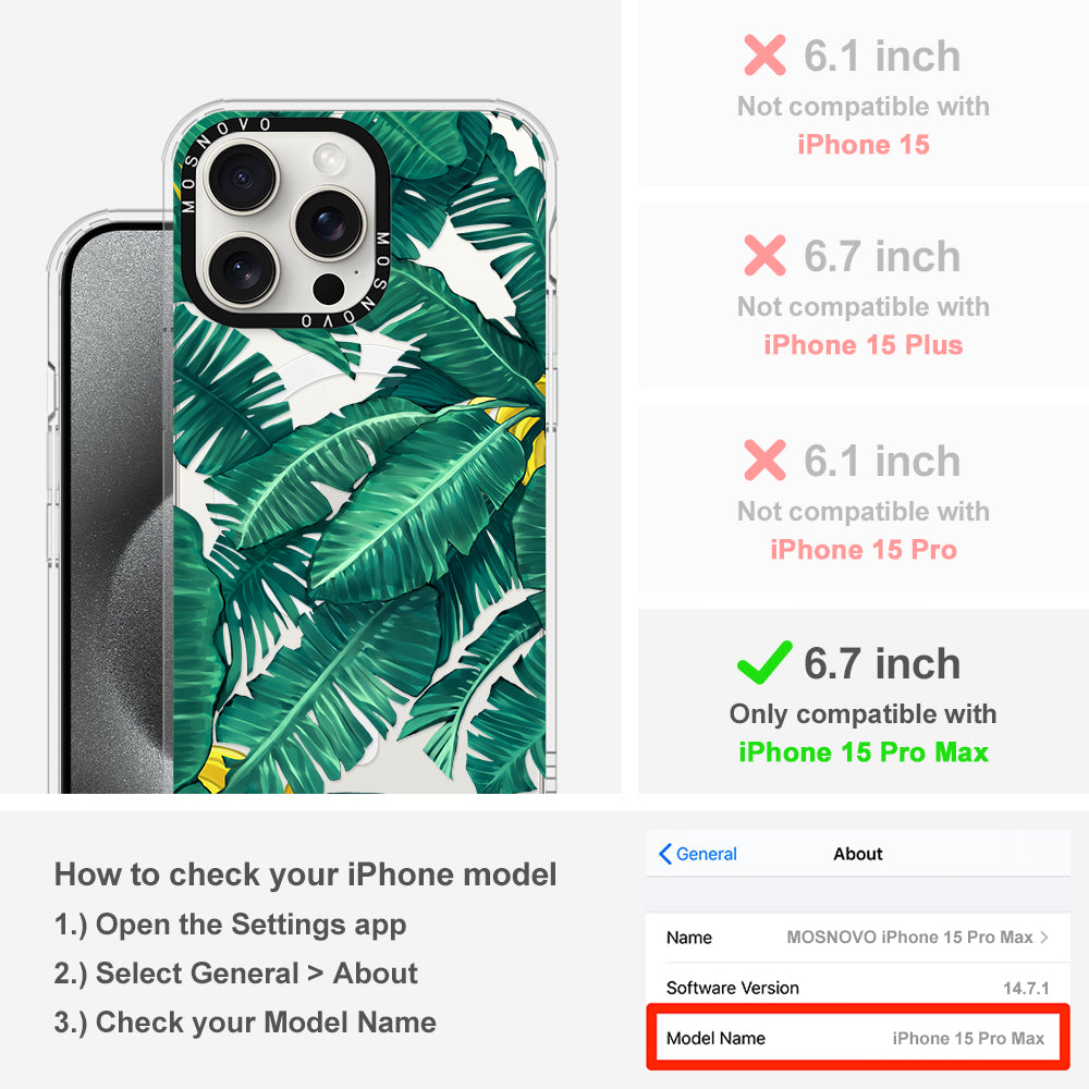 Banana Tree Phone Case - iPhone 15 Pro Max Case - MOSNOVO