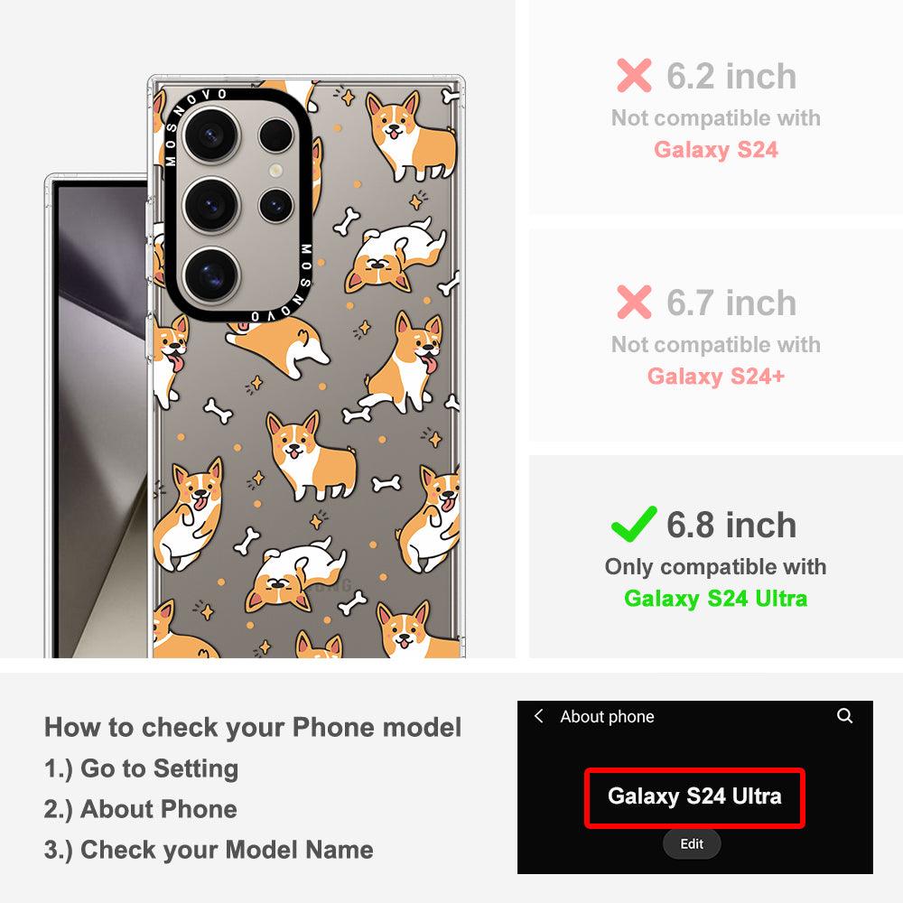 Cute Corgi Phone Case - Samsung Galaxy S24 Ultra Case - MOSNOVO