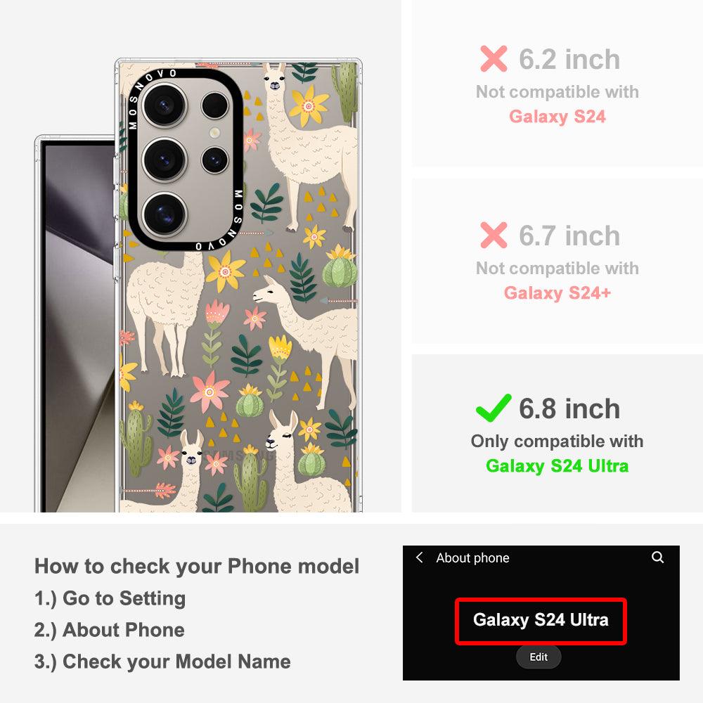 Desert Llama Phone Case - Samsung Galaxy S24 Ultra Case - MOSNOVO