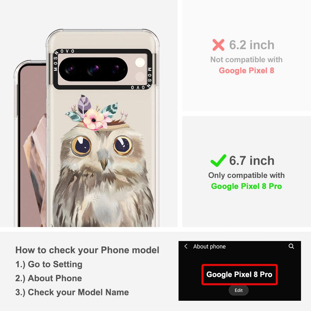 Cute Owl Phone Case - Google Pixel 8 Pro Case - MOSNOVO