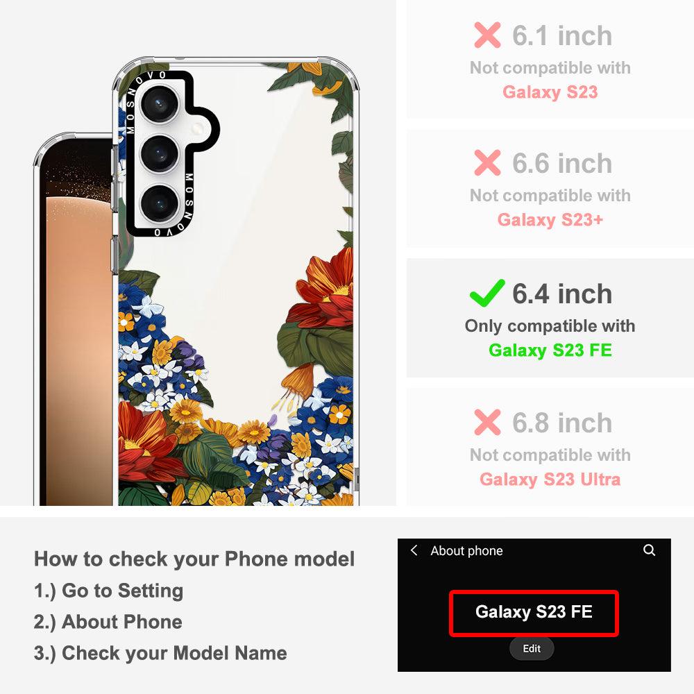 Floral Garden Phone Case - Samsung Galaxy S23 FE Case