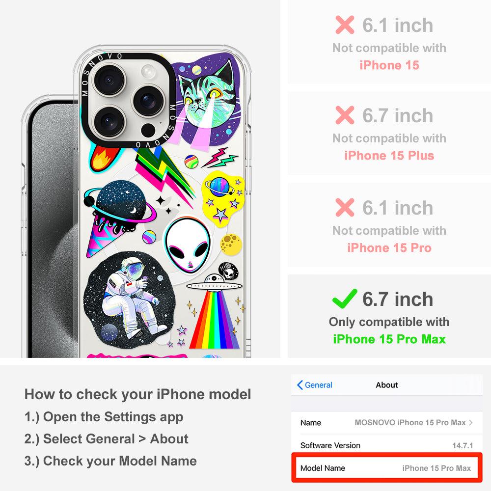 Sci-Fi Stickers Phone Case - iPhone 15 Pro Max Case - MOSNOVO