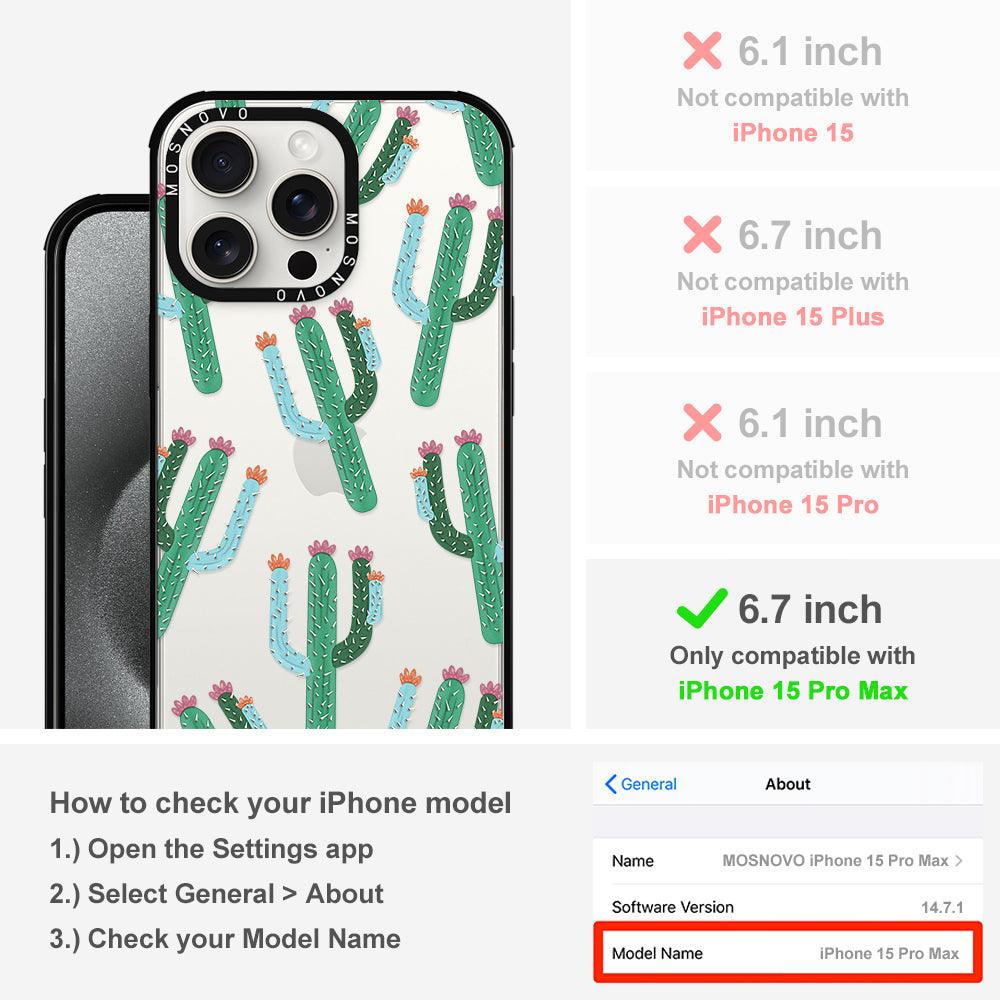 Cactus Phone Case - iPhone 15 Pro Max Case - MOSNOVO
