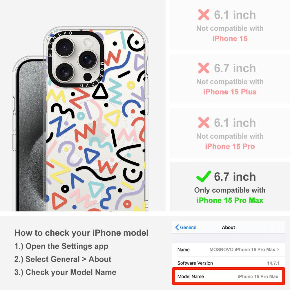 Doodle Art Phone Case - iPhone 15 Pro Max Case - MOSNOVO