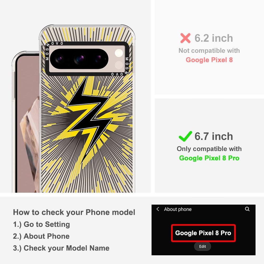 Lightning Bolt Phone Case - Google Pixel 8 Pro Case - MOSNOVO