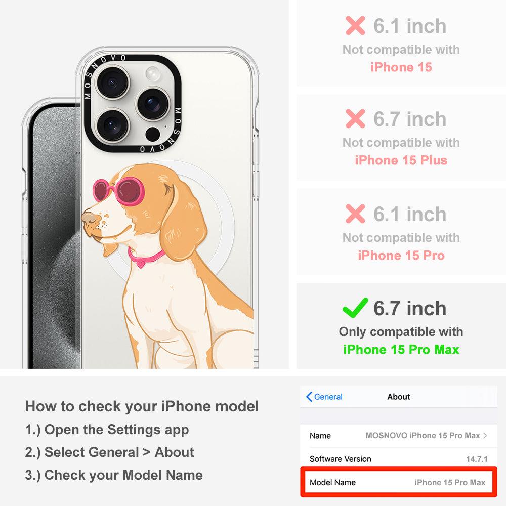 Cute Beagle Phone Case - iPhone 15 Pro Max Case - MOSNOVO