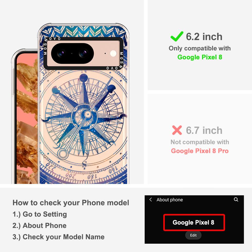 Galaxy Compass Phone Case - Google Pixel 8 Case - MOSNOVO